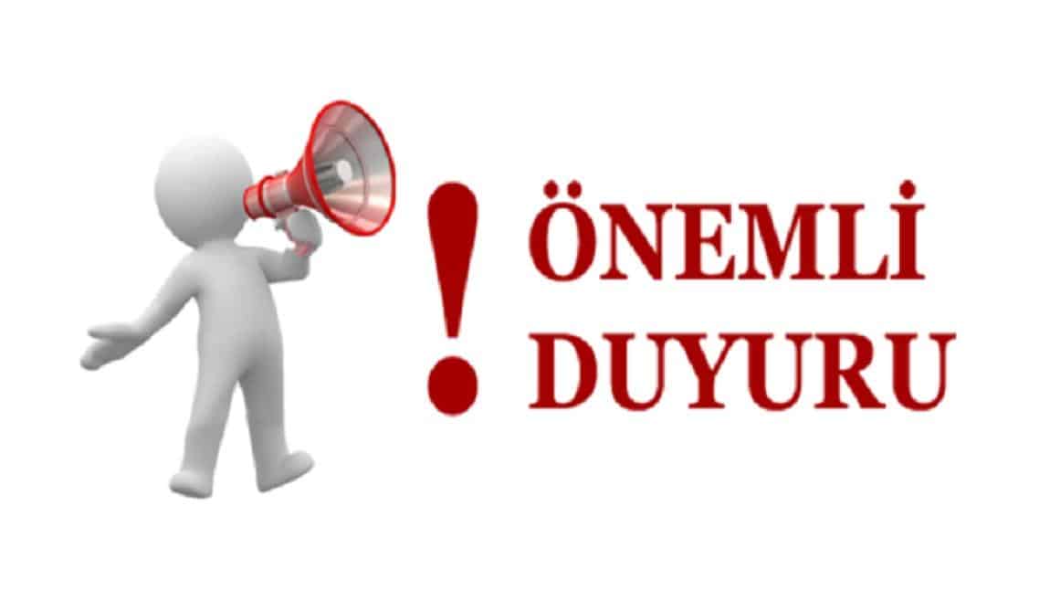 SAYIN VELİLERİMİZ OKULUMUZDA 06.12.2024 TARİHİNDE CUMA GÜNÜ 15:00' DA OKUL GENELİ VELİ TOPLANTISI YAPILACAKTIR